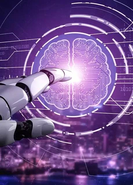 AI-powered brain visual representing artificial intelligence in digital marketing